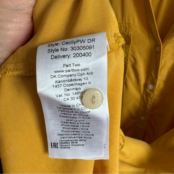 Part Two CECILYPW DRESS Size M Golden Spice Relaxed Fit - Picture 11 of 16